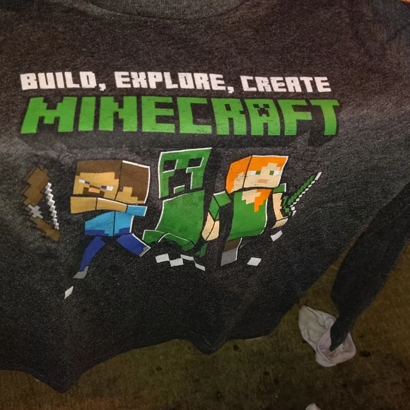 Jumping Beans Black Short Sleeve Tee Pixelated Style - Picture 3 of 3